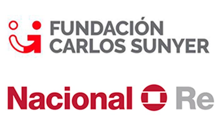 Logotipo Fundacion Carlos Sunyer con Nacional Re